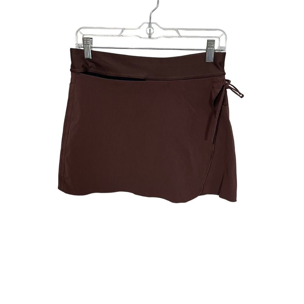 Patagonia Wrap Mini Skirt Womens S Brown Side Tie Active Gorpcore‎